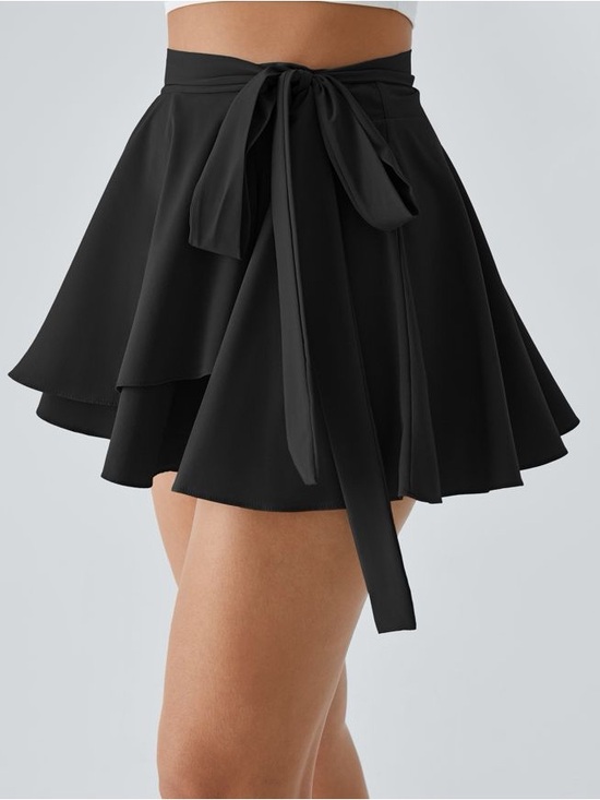 HALARA Dresses & Skirts - Halara Breezeful High Waisted Tie Side Pocket Flowy Micro Mini Flare Quick Dry